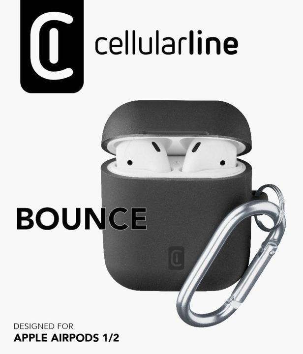 Produktbild Cellularline Bounce Case for AirPods 2 Schutzhülle Karabinerhaken (Kopfhörer Tasche)