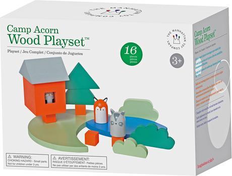 Actual product image Manhattan Toy Camp Acorn Wood Playset