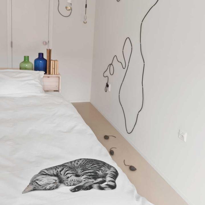 Image du produit Snurk Parure de lit chat 135 x 200