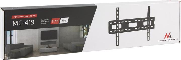 Immagine prodotto Maclean Supporto a parete per TV max VESA 600x400 32-100 80kg MC-419 (Muro, 100", 80 kg)