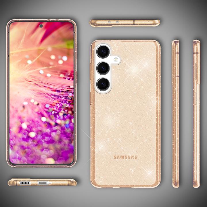 Produktbild Nalia Klare Glitzer Silikon Hülle (Samsung Galaxy S24)