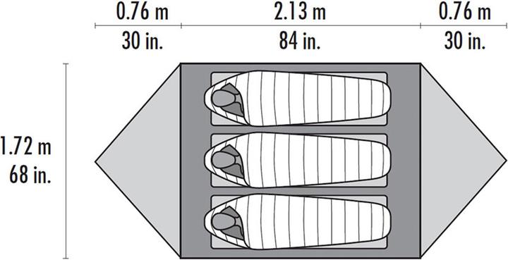 Actual product image Msr Mutha Hubba NX (Dome tent, 2.07 kg, 3 persons)
