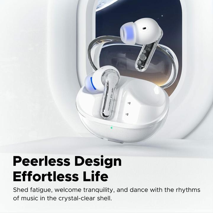 Produktbild Soundpeats Clear kabellose Earbuds weiss (20 h, Kabellos)