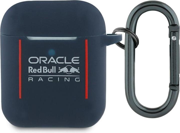 Actual product image Red Bull Case Silicone Logo & Lines for AirPods 1 / 2 navy blue