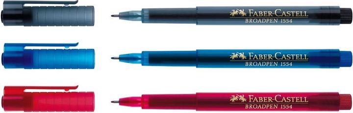 Produktbild Faber-Castell Finepen/Broadpen Document (Blau, 10 x)
