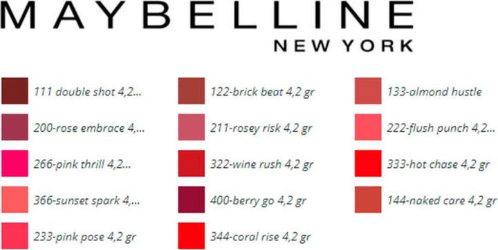 Actual product image Maybelline New York Color Sensational (266 Pink Thrill)