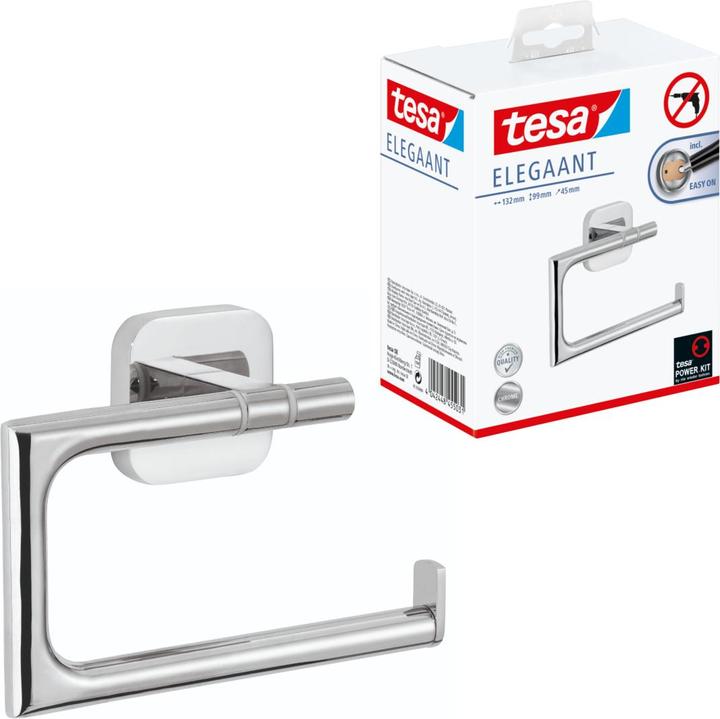 Immagine prodotto tesa Porta rotolo di carta igienica ELEGAANT con soluzione adesiva senza trapano