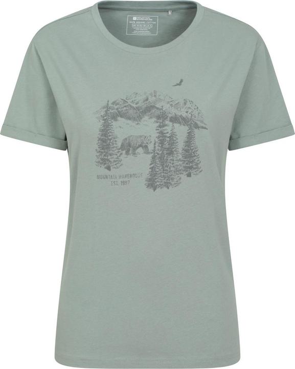 Actual product image Mountain Warehouse Womens/Ladies Forest Bear Organic Loose Fit T-Shirt (40 D)
