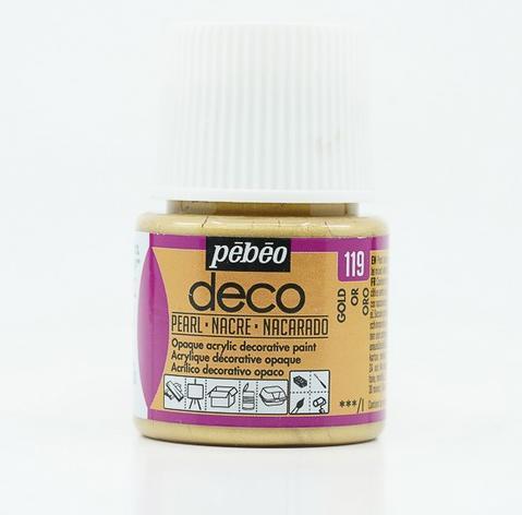 Produktbild Pebeo Deco Perlmutt Acrylfarben (Gold, 45 ml)