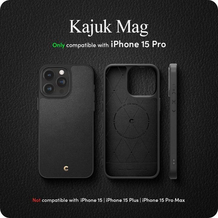 Actual product image Cyrill Kajuk MAG iPhone 15 Pro 6.1" Magsafe czarny/black ACS06769 (Apple iPhone 15 Pro)