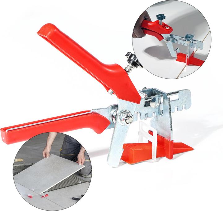 Immagine prodotto XPOtool Kit Système Nivellement 1000 Cales 1000 Croisillons 1,5mm 1x Pince Pose Carrelage Mur Sol