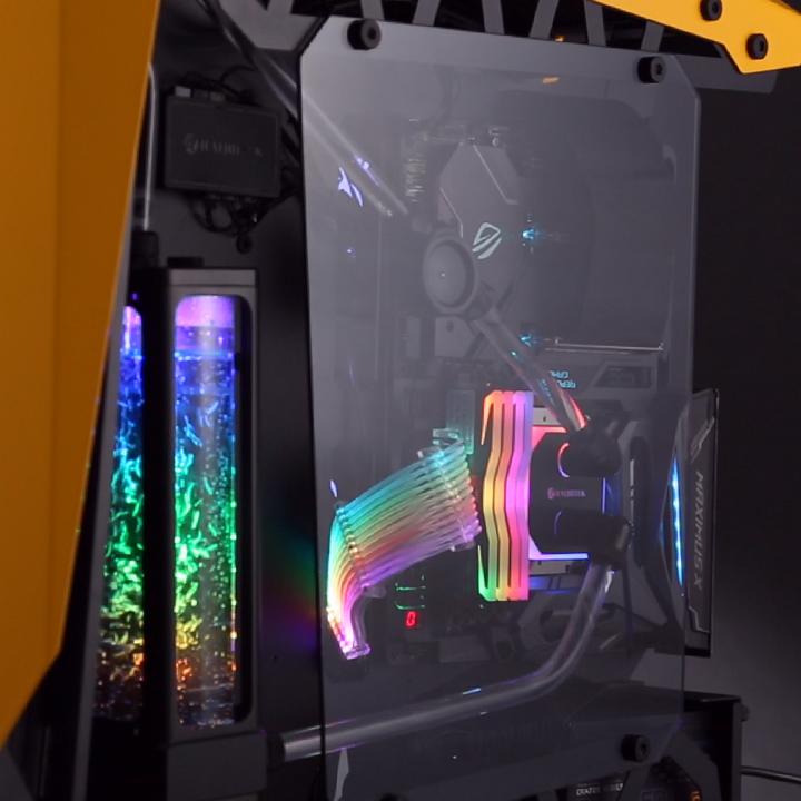 Actual product image Raijintek ANTILA D5 EVO RBW pump with AGB, ARGB