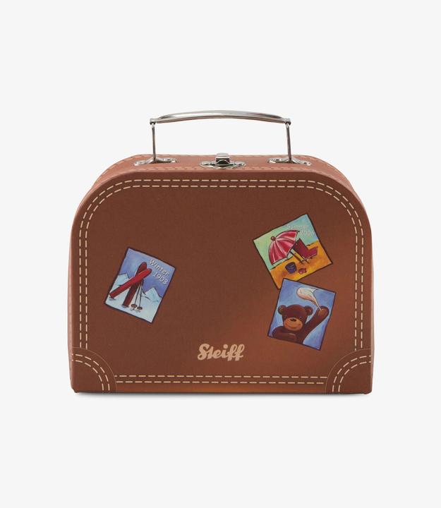 Actual product image Steiff Fynn Teddy Bear in suitcase (28 cm)