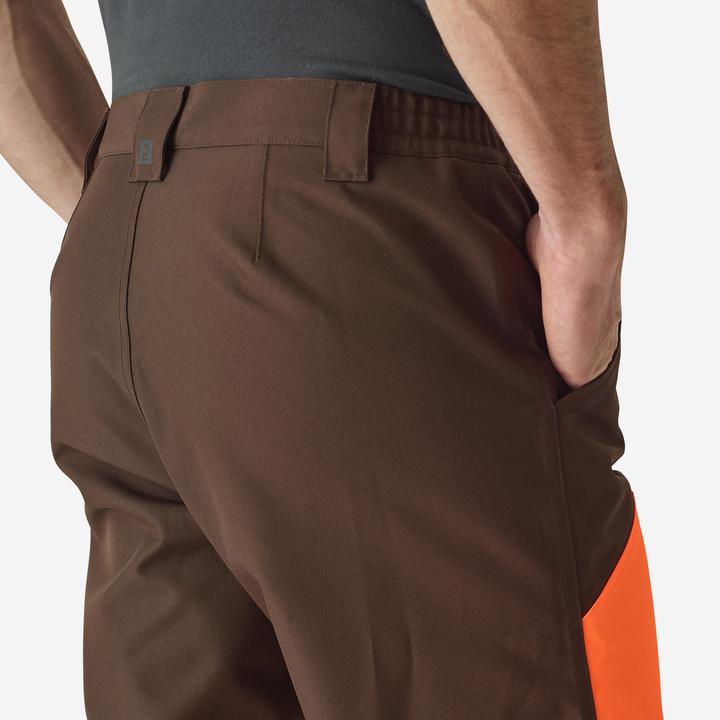 Image du produit Solognac Pantalon de pluie de chasse Renfort 500 orange/marron (XXL)