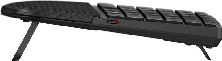 Actual product image HP 685 Comfort Dual-Mode Keyboard, Full-size (100%), Wireless, RF Wireless + Bluetooth, Membrane, Bl (DE, Wireless)