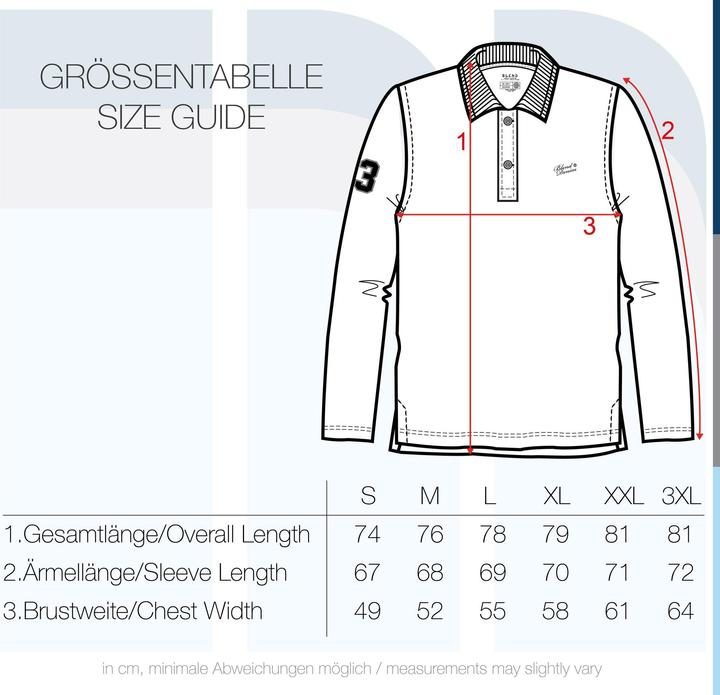 Actual product image Blend Dahoud 20703708ME Men's Polo Shirt Longsleeve (M)