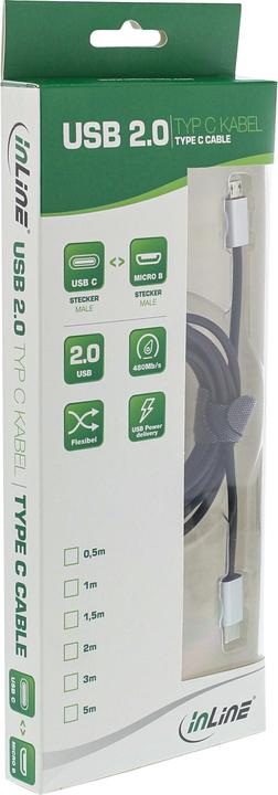 Actual product image InLine USB 2.0 cable (1.50 m, USB 2.0)