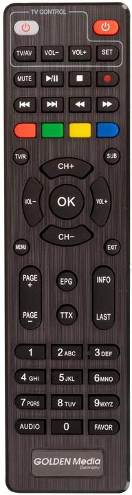 Actual product image Golden Media MANIA 828+ récepteur DVB-C/T (1200 GB, DVB-T2, CI+ slot)