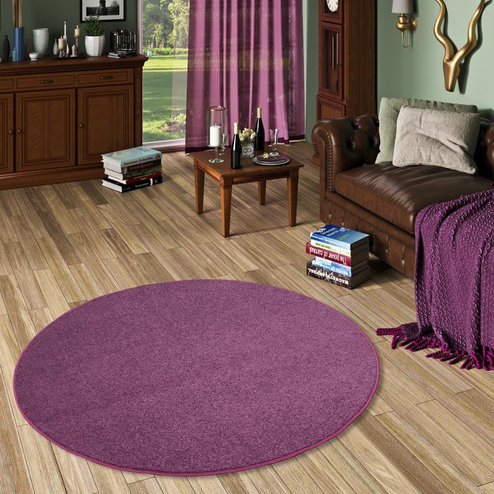 Produktbild Snapstyle Hochflor Velours Teppich Luna Rund (Ø 200 cm)