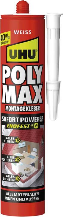 Actual product image UHU POLY MAX SofortPower weiss (440 g)