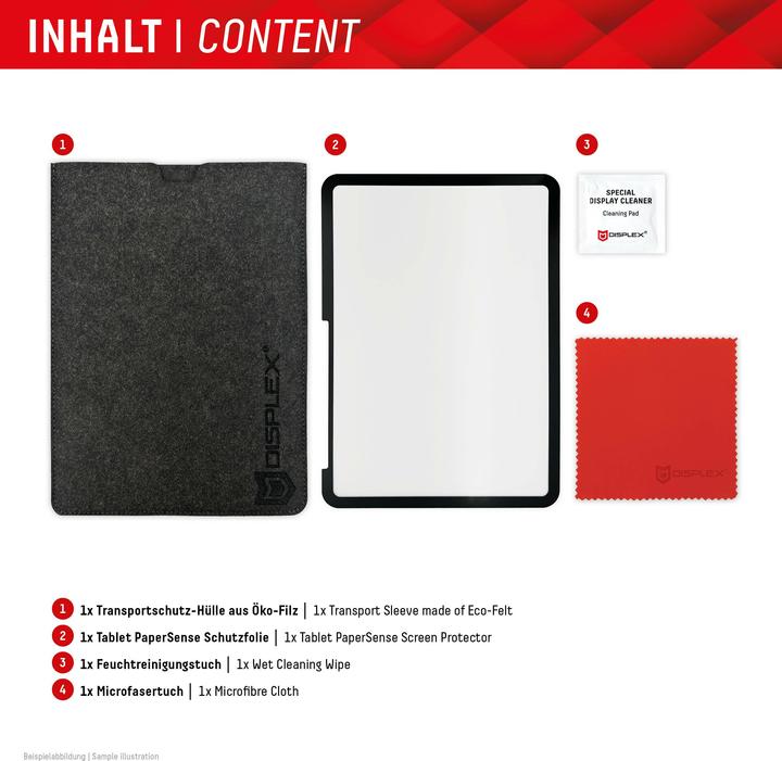 Immagine prodotto Displex Tablet Papersense, Tablet Paper Feeling Schutzfolie (1 Pezzo/i, iPad Pro 11 2024 (M4))