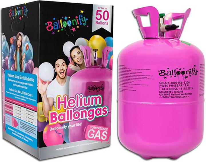 Magni Bouteille d'hélium jetable (environ 50 ballons)