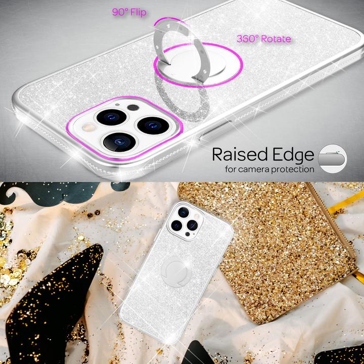 Immagine prodotto Nalia Anello Glitter Silicone Cover (Apple iPhone 13 Pro)