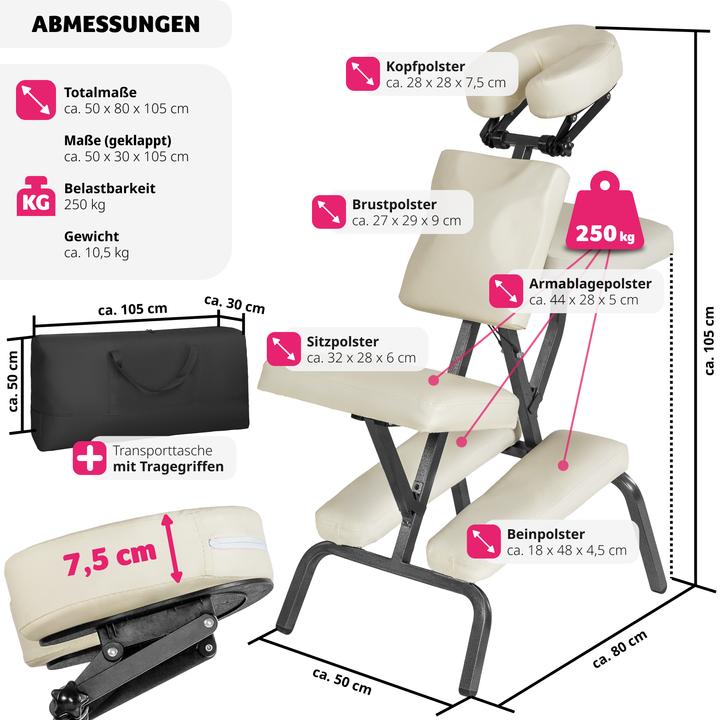 Image du produit tectake Chaise de massage