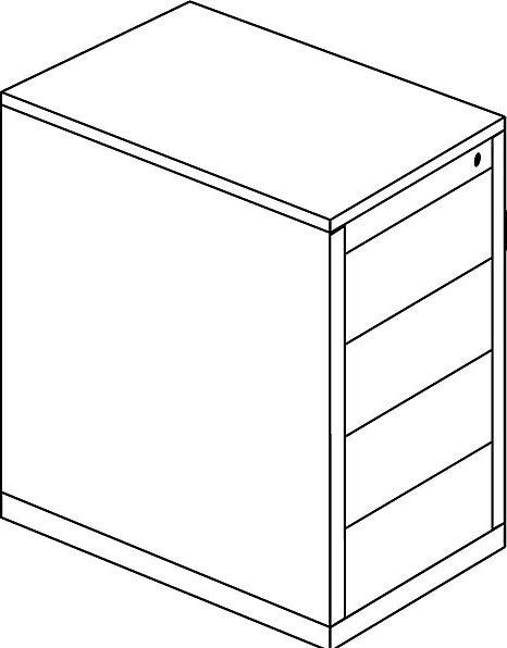 Produktbild Mauser Schubladencontainer (41.5 x 80 x 72 cm)