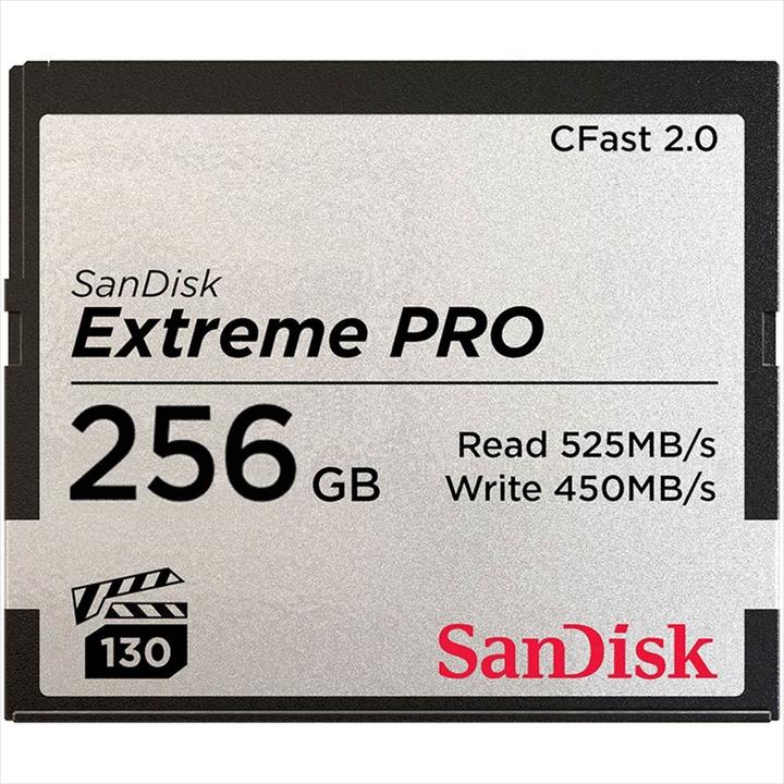 Actual product image SanDisk Cfast Card Extreme PRO (256 GB, CFast 2.0)