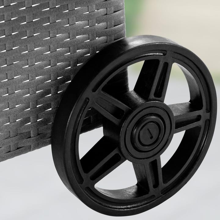 Produktbild Casaria Polyrattan Gartenliege (193 cm)