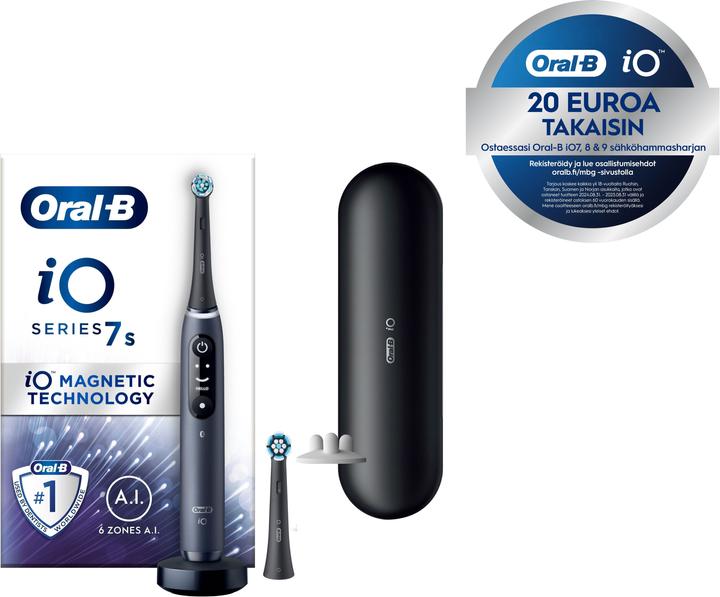 Produktbild Oral-B iO Series 7s Elektrische Zahnbürste, schwarz (Oszillierende Zahnbürste)