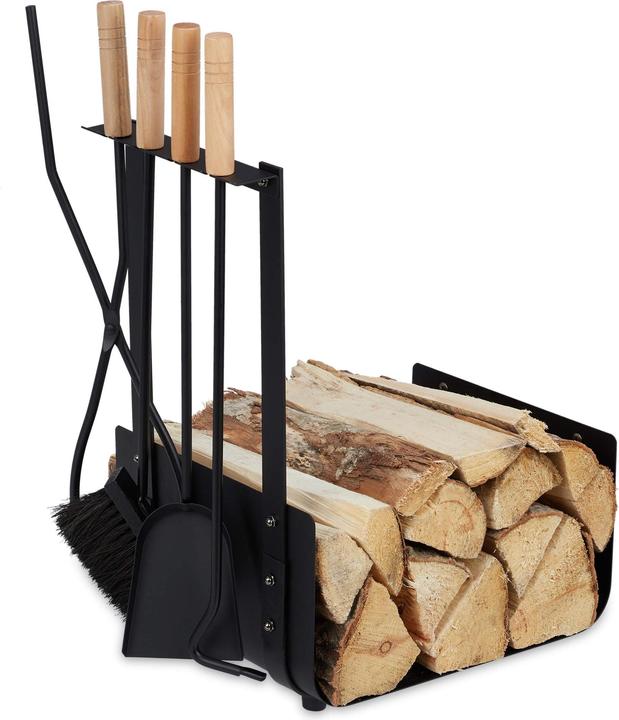 Image du produit Relaxdays panier bûches (46 x 30 x 62.5 cm)