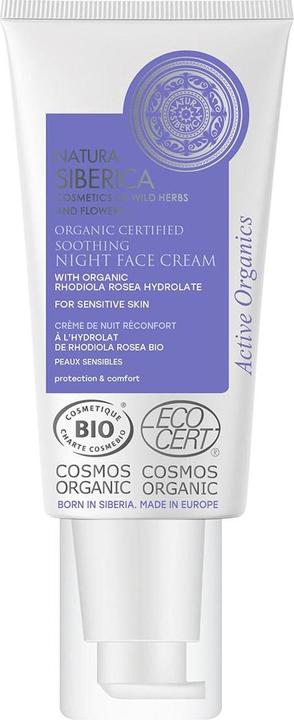 Natura Siberica Bio-zertifizierte beruhigende Nacht-Gesichtscreme für empfindliche Haut, 50 ml (50 ml)