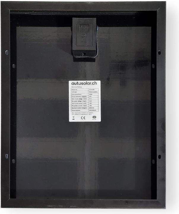 Immagine prodotto Autosolar Pannello solare da 20 Watt - Nero (20 W, 1.69 kg)