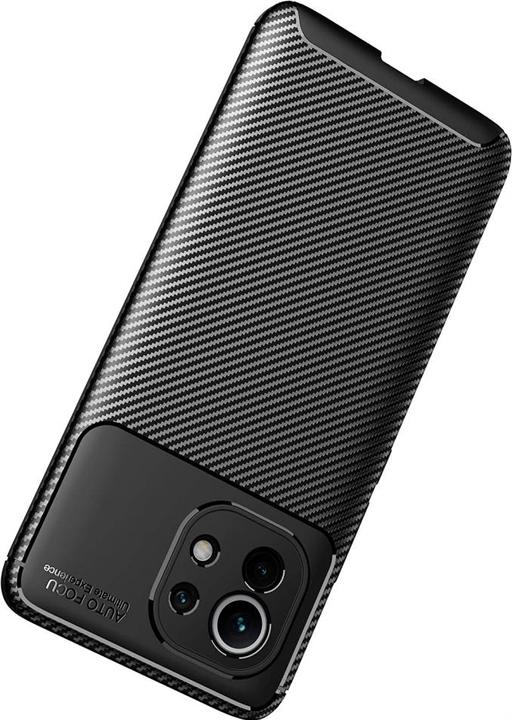 Actual product image Screenguard Xiaomi Mi 11 Hull Carbon Design TPU Case (Xiaomi Mi 11i)