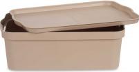 Produktbild Kipit Kunststoffkiste mit Deckel 14l beige (14 l)