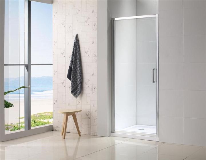 Actual product image Masterjero SHOWER DOOR 90X190CM 6MM CHROME PROFILE