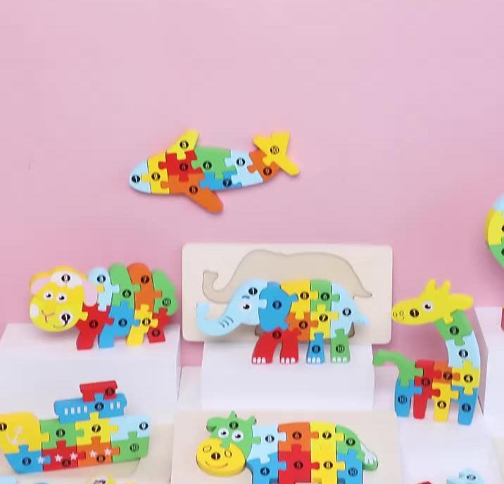Immagine prodotto Activity Board Puzzle in legno 3D per bambini, puzzle educativo, regalo perfetto per bambini e bambine, giocattolo