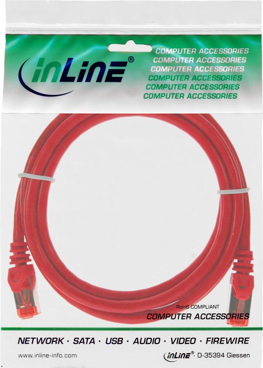 Image du produit InLine 3m Cat.6 Câble patch 1000 Mbit RJ45 (S/FTP, CAT6, 3 m)