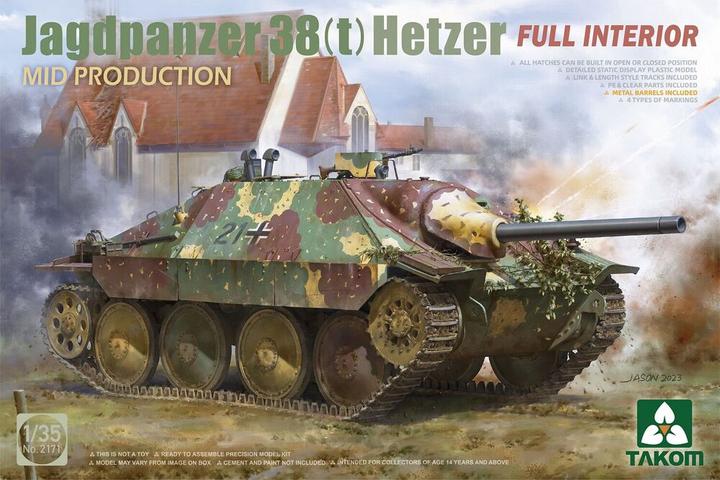 Image du produit Takom Tank de chasse 38(t) Hetzer MID PRODUCTION w/FULL INTERIOR