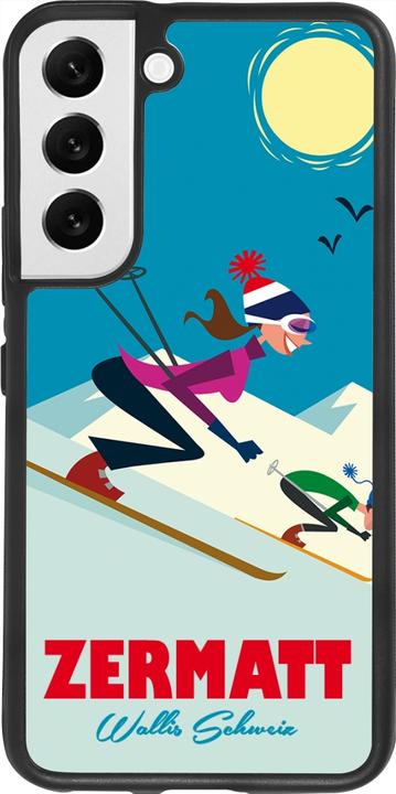 Produktbild PhoneLook Hülle Silikon schwarz Zermatt Ski Downhill (Samsung Galaxy S22)