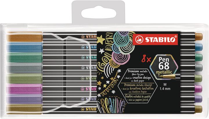 Image du produit STABILO Feutre de coloriage Pen 68 métallisé (Trié, 8 x)