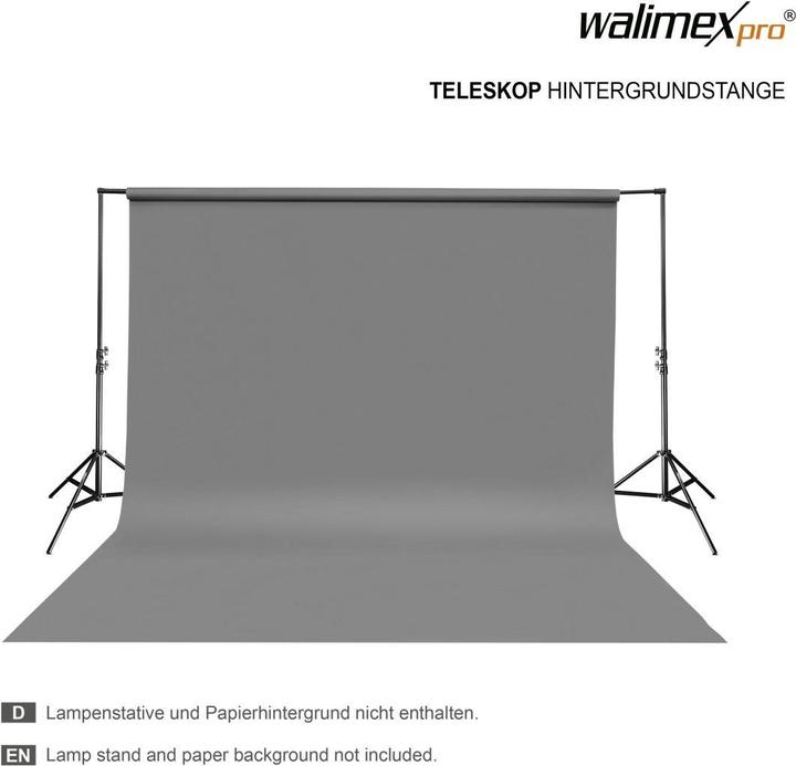 Immagine prodotto Walimex Asta di sfondo del telescopio (3 cm, 307 cm)