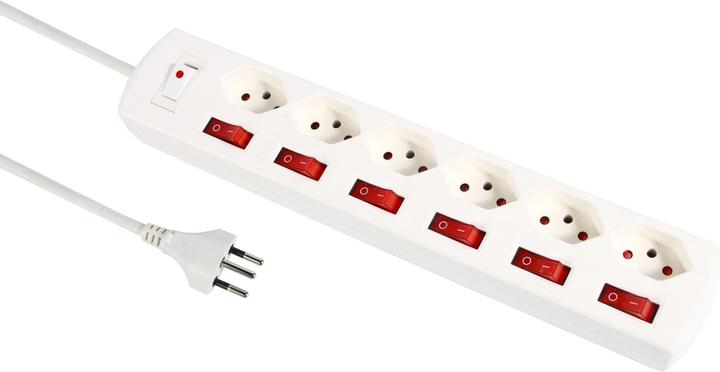 Actual product image Schönenberger PRINCIPIO+ MultiSwitch (6 x, Type 13, 2 m)