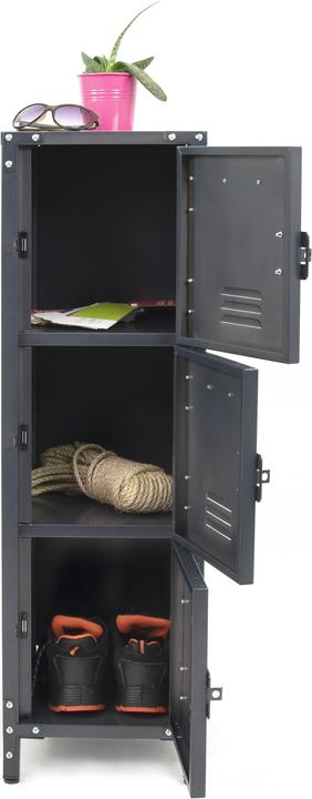 Image du produit Vieille armoire en métal avec 3 portes verrouillables (30.50 cm, 100 cm)