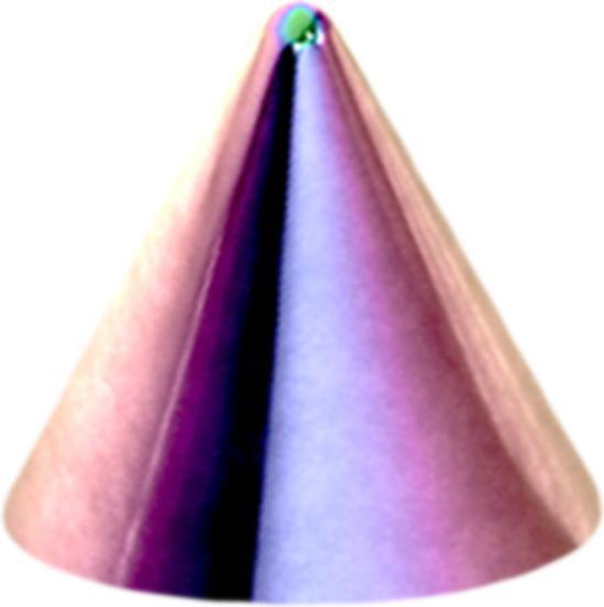 Image du produit Star Piercing Cone coloré (Acier chirurgical 316L, sans laiton)