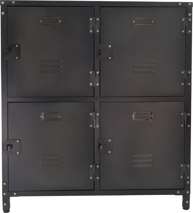 Immagine prodotto Armadio vintage in metallo con 4 porte con serratura (75 cm, 82.50 cm)