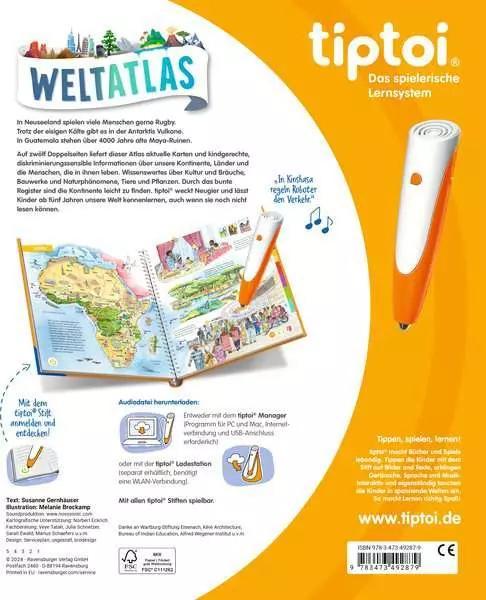Productafbeelding tiptoi Ravenburger 49287 ® wereldatlas non-fictie boek (Duits)