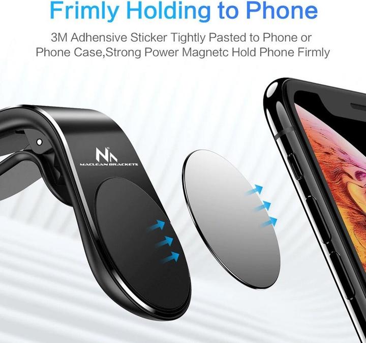 Produktbild Maclean Universal Auto Handyhalterung für Lüftung KFZ Magnet Magnethalterung Smartphone Handyhalter